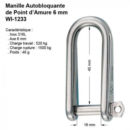 Manille Pivotante En Acier Inoxydable 6mm – Pour Voile, Gréement, Bateau, Levage, Utilisation Marine/industrielle - 4